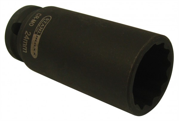 Kraft-Steckschlüssel-Einsatz, 12-kant, 24 mm, 12,5 (1/2)
