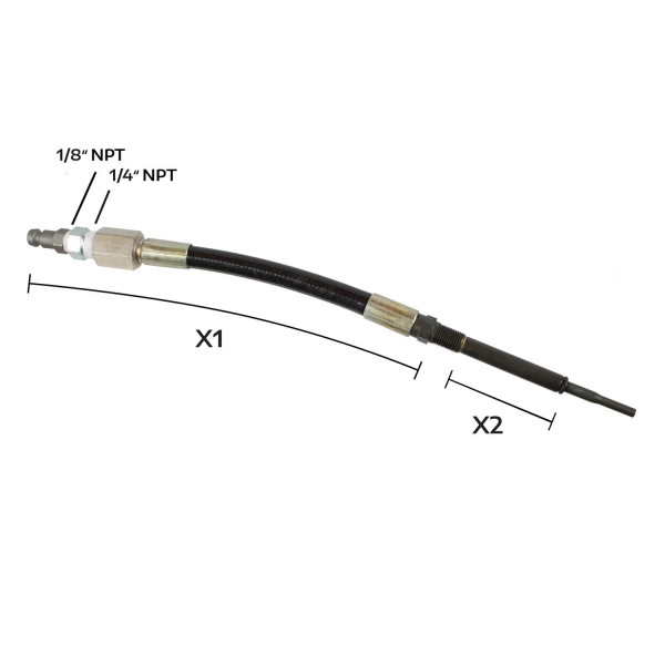 M10 x 1 Flexibler Glühkerzenadapter für Kompressionsprüfer