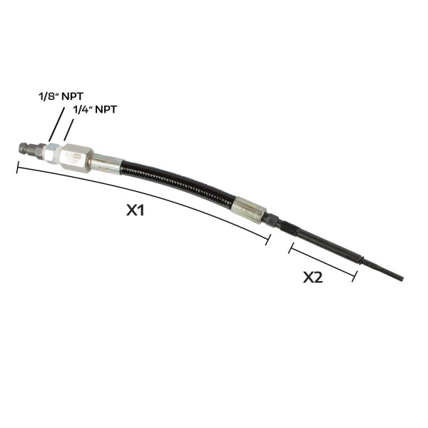 M8 x 1 Flexibler Glühkerzenadapter für Kompressionsprüfer
