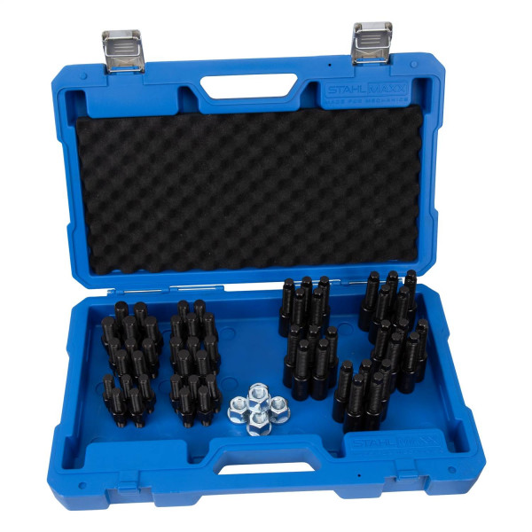 Radnaben-/Gewinde-Adapter, M12-M16, 60-tlg, für Radnabenflansch